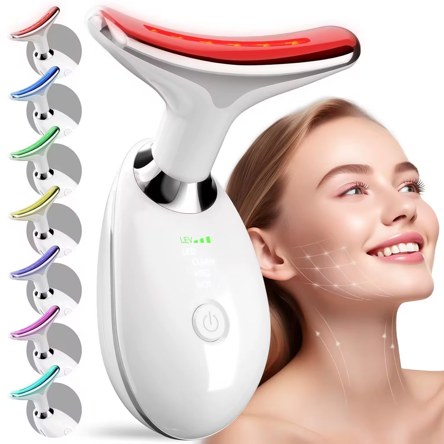 LED Face & Neck Lifting Massager