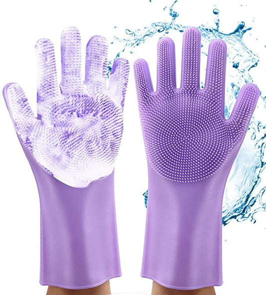 Premium Silicone Cleaning Gloves (Random color)