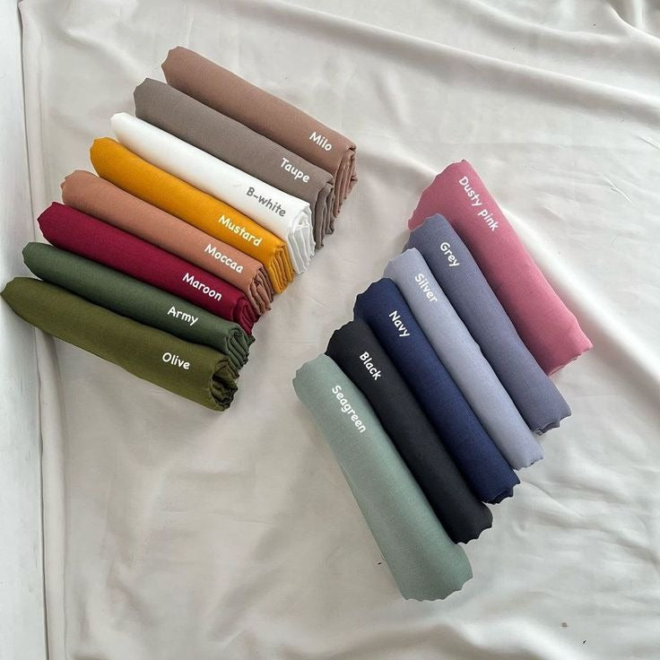 Premium Georgette Hijab Scarf Set
