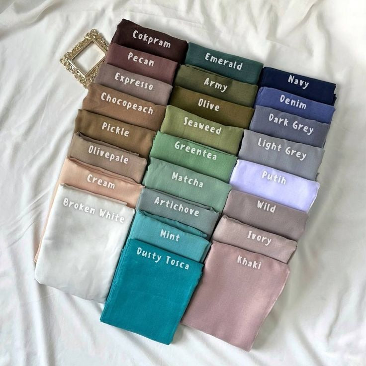 Premium Georgette Hijab Scarf Set