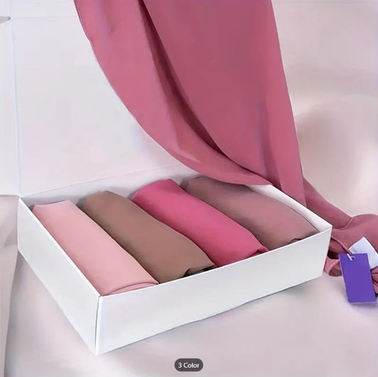 Premium Georgette Hijab Scarf Set