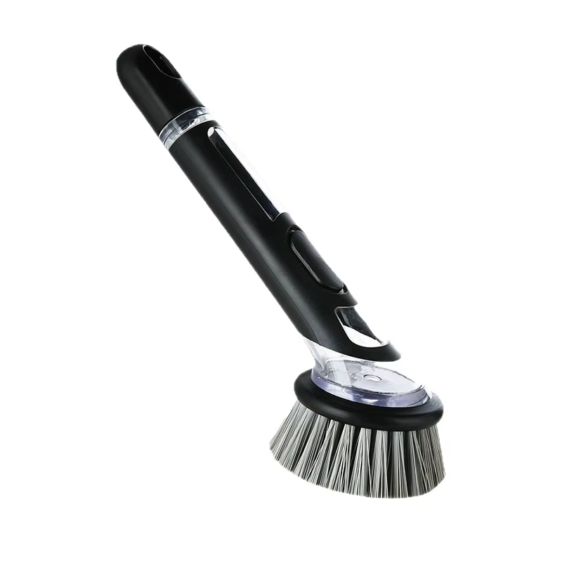 Removable Long Handle Dishwashing Brush with Soap Liquid Added