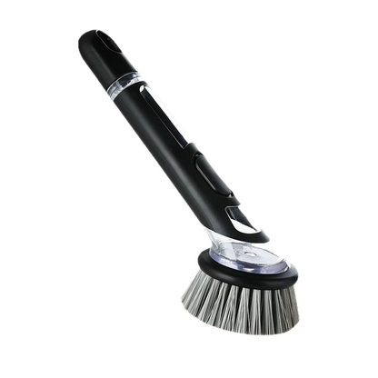 Removable Long Handle Dishwashing Brush with Soap Liquid Added