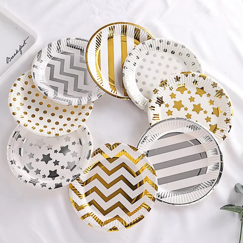 10 Pcs Birthday Cake Plates