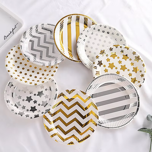 10 Pcs Birthday Cake Plates