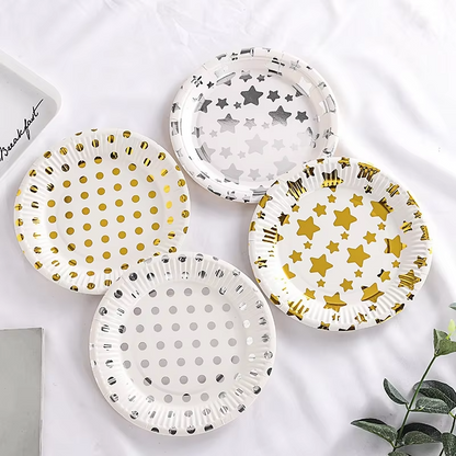10 Pcs Birthday Cake Plates