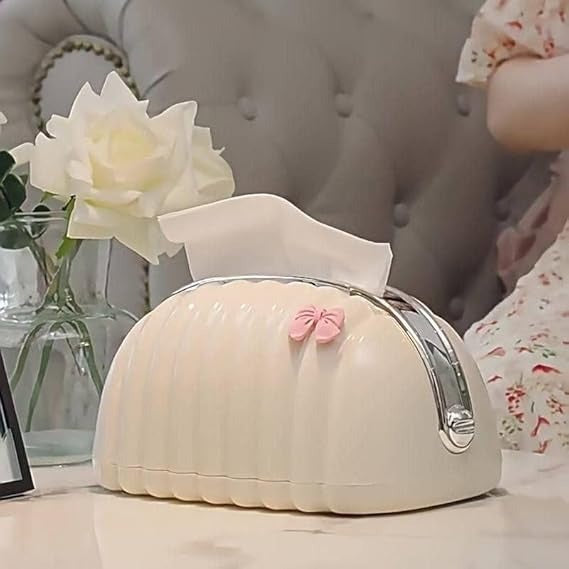 Decorative Shell Tissue Box Daily Use Home And Office Accessory