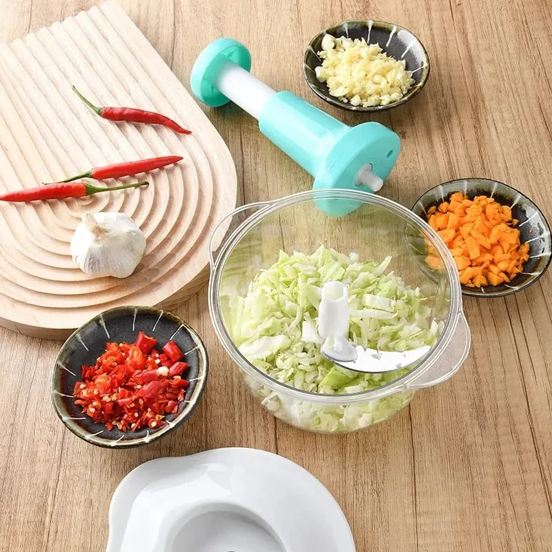 1.5L Push Chopper | Hand Press Manual Push Chopper for multiple purpose
