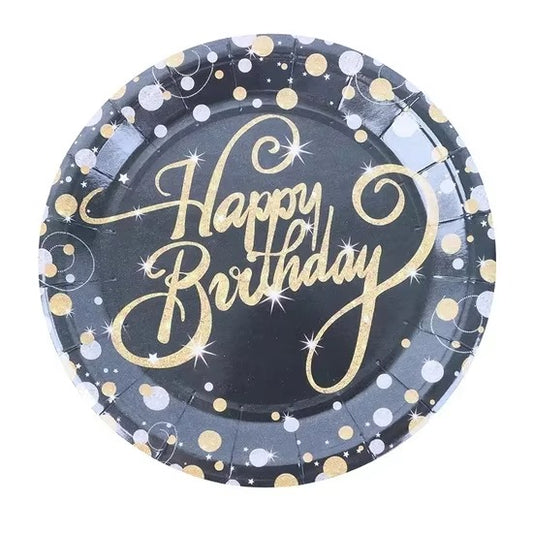 10 Pcs Birthday Cake Plates