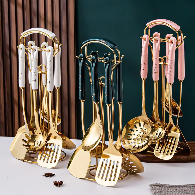 Nordic Kitchen Utensils 7 PCS Ceramic Stainless Steel