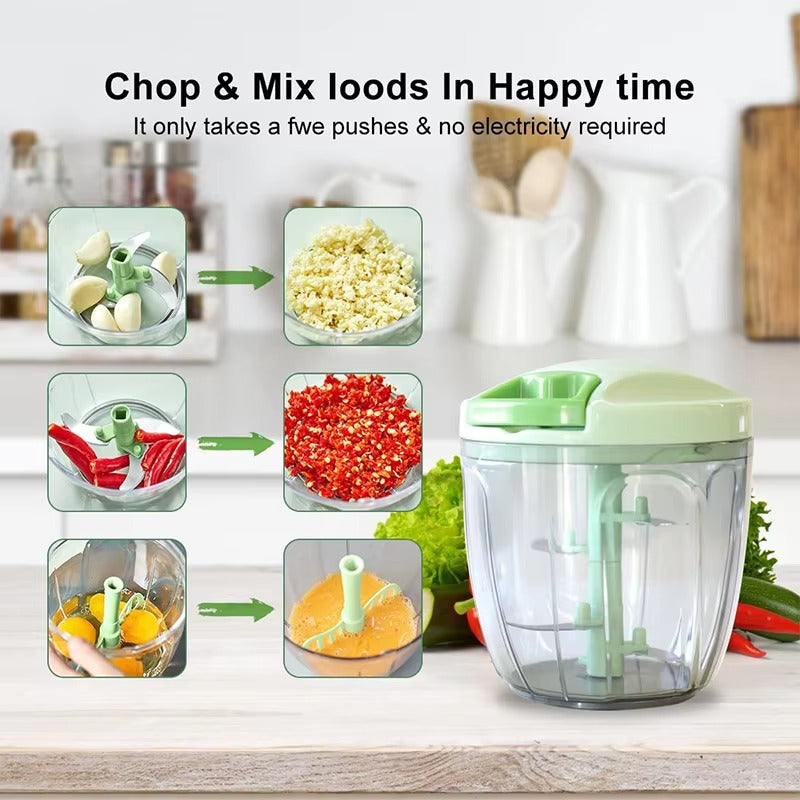 Portable Manual  Food Chopper 500ml