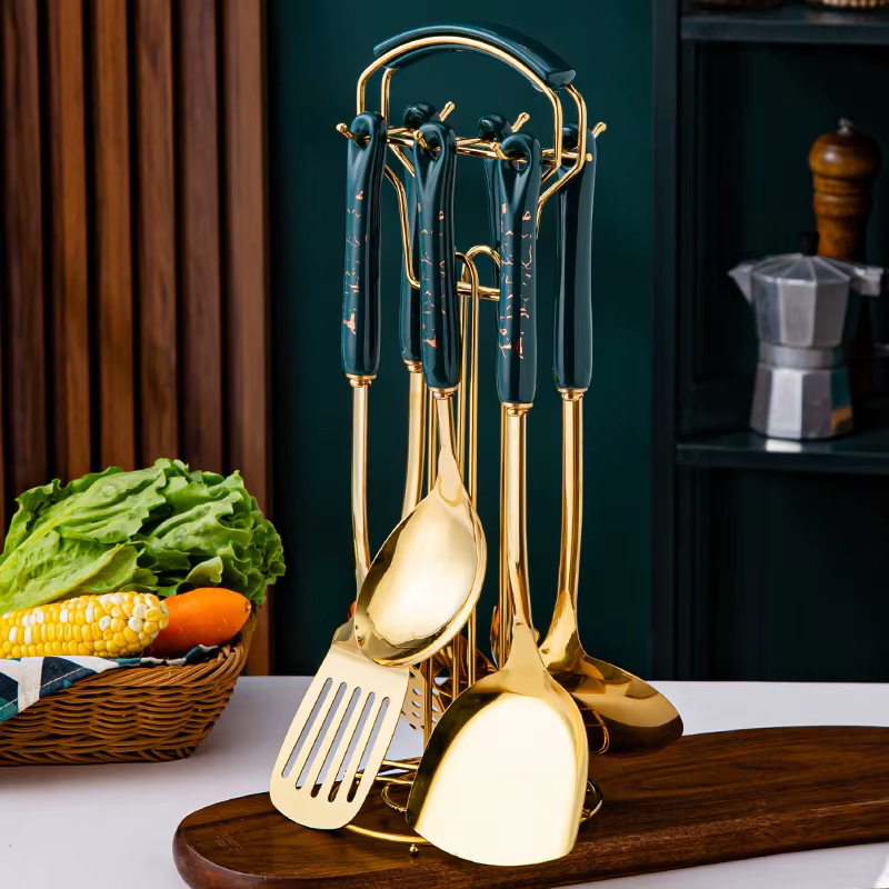 Nordic Kitchen Utensils 7 PCS Ceramic Stainless Steel