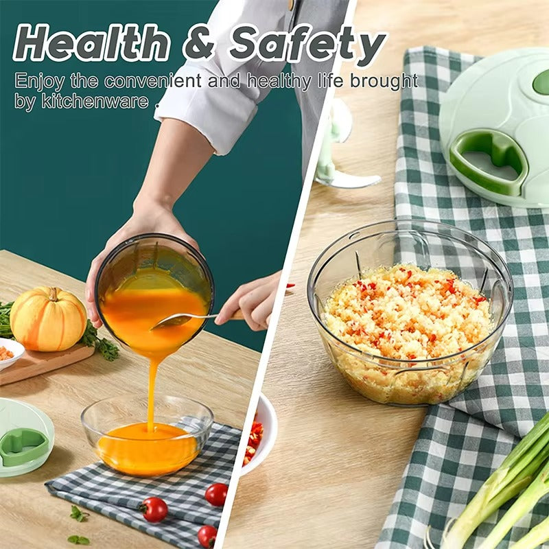 Portable Manual  Food Chopper 500ml
