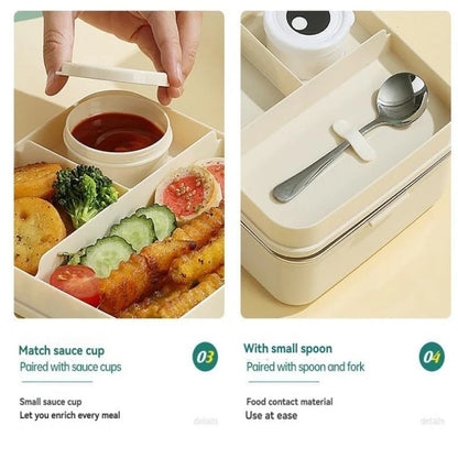 Super Cat Design Bento Lunch Box-Sky Blue