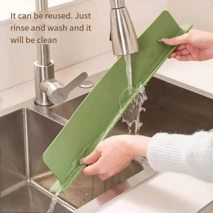 Silicone Sink Water Splash Stopper Kitchen & Bathroom Sink Protector