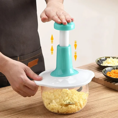 1.5L Push Chopper | Hand Press Manual Push Chopper for multiple purpose