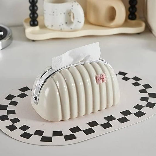 Decorative Shell Tissue Box Daily Use Home And Office Accessory