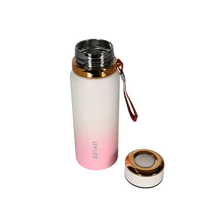 Vacuum Insulated Bottle-White Pink