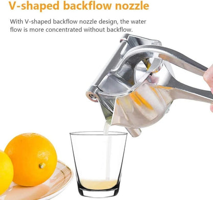 Stainless Steel Manual Citrus Juicer – Heavy Duty Lemon & Orange Hand Squeezer