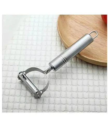 2-in-1 stainless steel julienne peeler