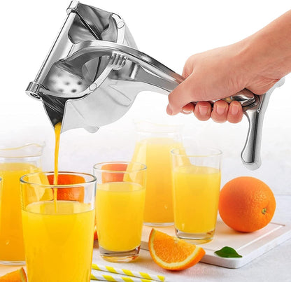 Stainless Steel Manual Citrus Juicer – Heavy Duty Lemon & Orange Hand Squeezer
