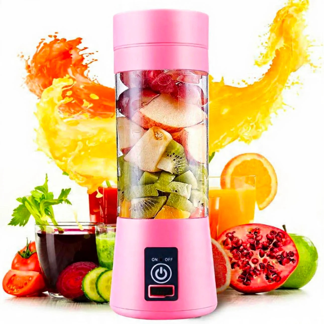 Rechargeable Portable USB Juicer Bottle ( Random color)