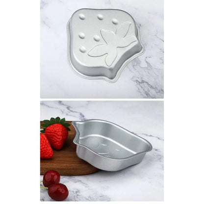 Jelly Mold Mini 6 Pcs Strawberry Shapes
