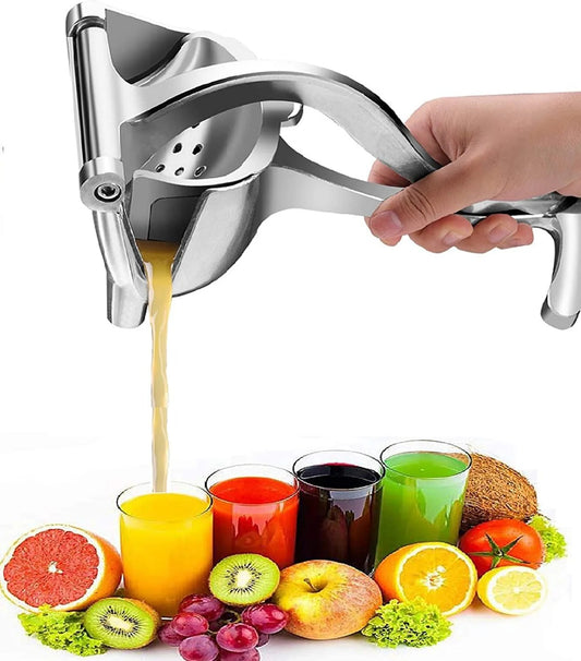 Stainless Steel Manual Citrus Juicer – Heavy Duty Lemon & Orange Hand Squeezer