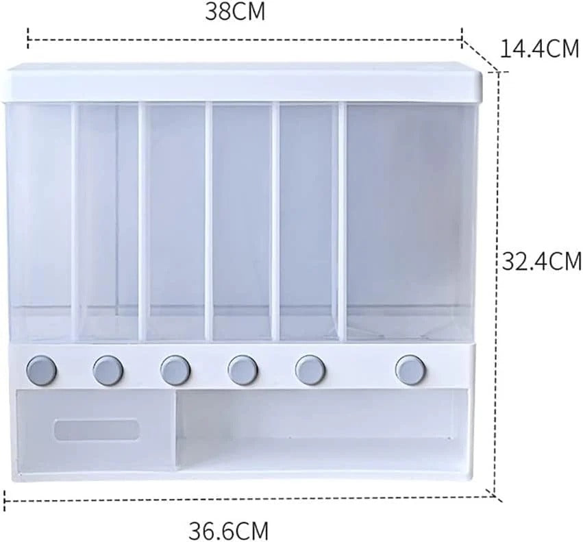 6 in 1 Wall Mounted Rice Dispenser box