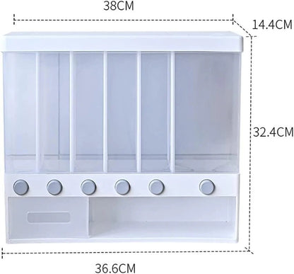 6 in 1 Wall Mounted Rice Dispenser box