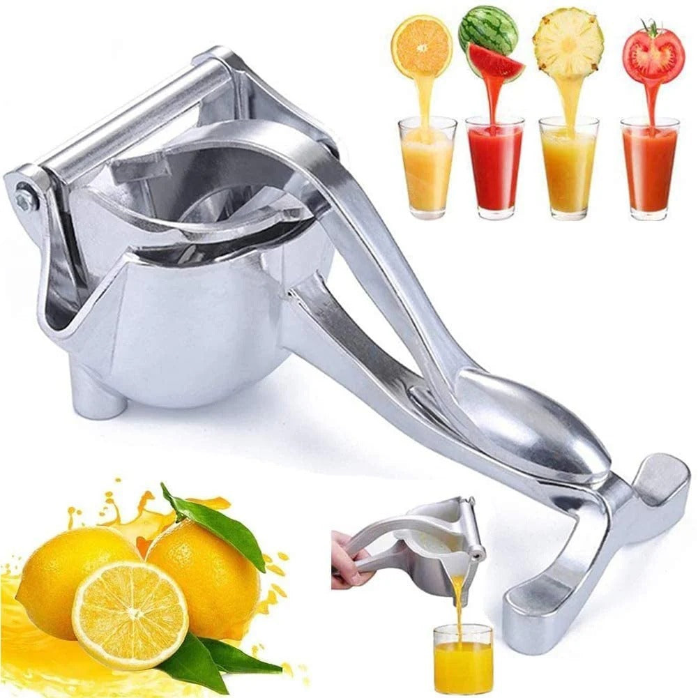 Stainless Steel Manual Citrus Juicer – Heavy Duty Lemon & Orange Hand Squeezer